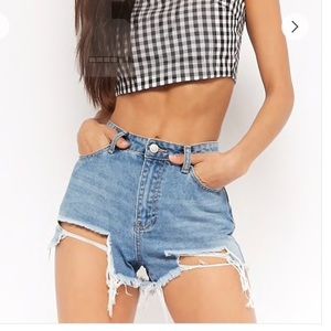 NWOT High Waisted Denim Shorts!